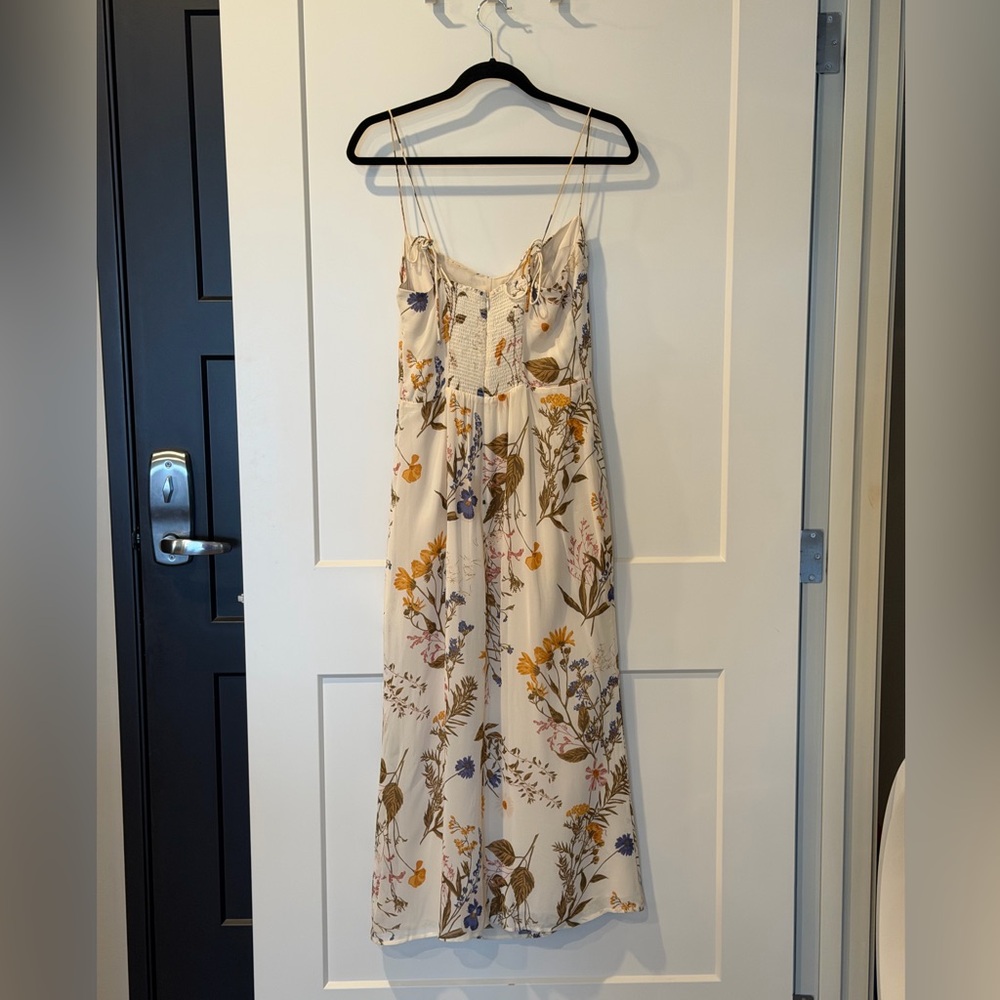 Reformation Cream Floral Dress | size 6 - Picture 6 of 7